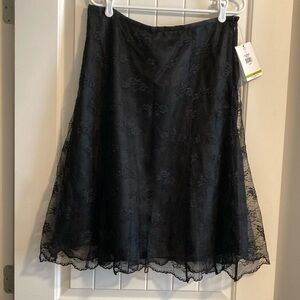 Women’s Nine & Co by Nine West Black Lace Skirt.